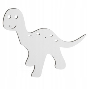 Biały loft 3D dekor ozdoba dinozaur dek8 10cm