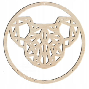 drewniana baza do makram koala 2 24cm GE028