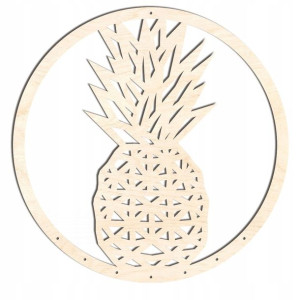 drewniana makrama 24cm ananas GE200