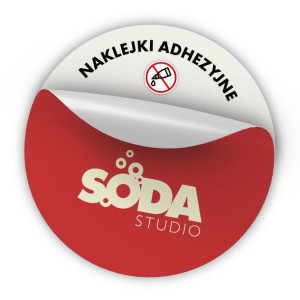 Naklejki z folii adhezyjnej 1m2 bez kleju