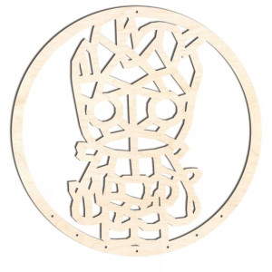 drewniana makrama 30cm groot GE218