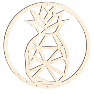 drewniana makrama 38cm ananas 2 GE201