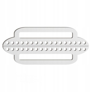 białe malowane rączki uchwyty torby 28x6cm B HDF