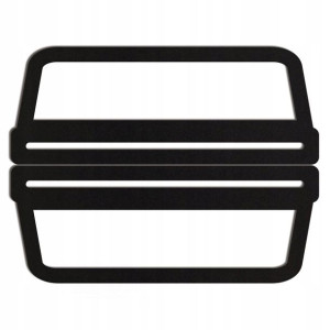 czarne malowane rączki uchwyty torby 21x8cm E HDF