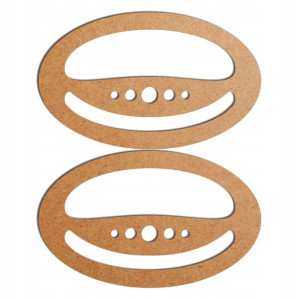 szare malowane rączki uchwyty torby 13x8cm F HDF