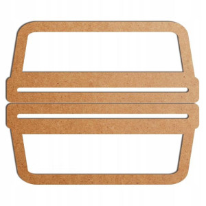 szare malowane rączki uchwyty torby 19x8cm E HDF