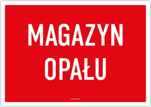 Magazyn opału – tabliczka