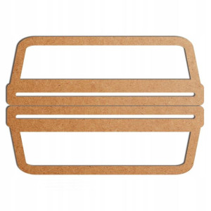 szare malowane rączki uchwyty torby 23x8cm E HDF
