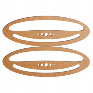szare malowane rączki uchwyty torby 23x8cm F HDF