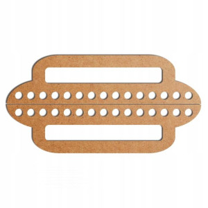 szare malowane rączki uchwyty torby 24x6cm B HDF