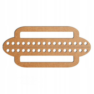 szare malowane rączki uchwyty torby 26x6cm B HDF