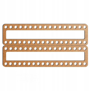 szare malowane rączki uchwyty torby 28x7cm H HDF