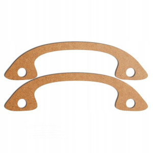 szare malowane rączki uchwyty torby 30x8cm G HDF