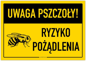 Uwaga! PSZCZOŁY Ryzyko pożądlenia v2