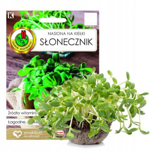 Słonecznik Nasiona Na Kiełki Łagodne Bez Gmo 40g