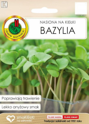 Bazylia Nasiona Na Kiełki Na Trawienie Bez Gmo 5g