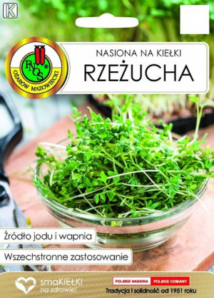 Rzeżucha Nasiona Na Kiełki Wapń Jod Bez Gmo 30g