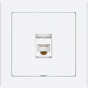 Gniazdo internetowe LAN RJ45 8-PIN JOWISZ biały