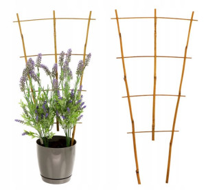 Drabinka Bambusowa Podpora Pergola Rośliny 60 Cm