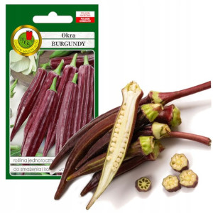 Okra Burgundy Ketmia Nasiona Bez Gmo 2g