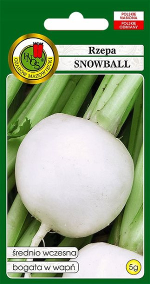 Rzepa Snowball Wczesna Biała Wapń Nasiona Bez Gmo