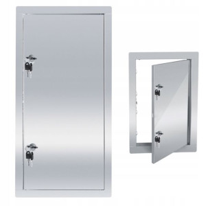 Drzwiczki rewizyjne metal osłona inst 50X100 zamek