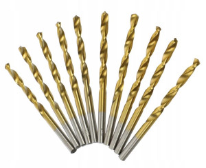 Wiertło Do Metalu Tytanowe Hss-tin 1.7 Mm 10szt