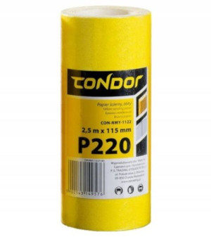 Papier Ścierny Rolka Uniwersalny 2,5mx15mm Gr.220