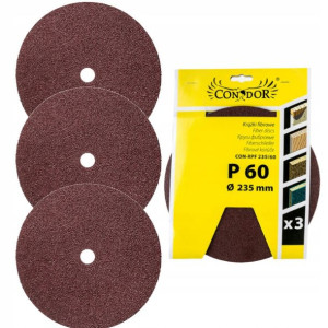 Krążek Ścierny Papier Na Fibre 235 Mm Gr60 3 Szt.