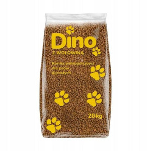 Dino Sucha Karma Dla Psa z Wołowiną 20 kg