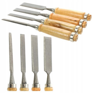 Dłuto Dłuta Stolarskie Drewna 6,12,18,24 Mm Zestaw