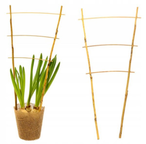 Drabinka Bambusowa Podpora Pergola Rośliny 45 Cm