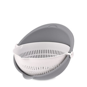 Cedzak Z Miską Sitko Durszlak 25 Cm Zestaw 2 W 1