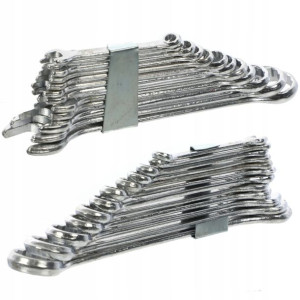 Klucze Płaskie Płasko Oczkowe Zestaw 6-22 Mm 12szt