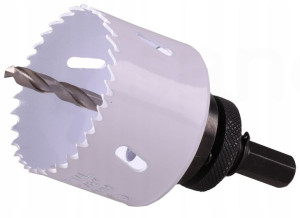 KORONKA 73mm BIMETAL otwornica wycinak + WIERTŁO