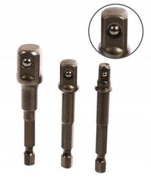 Redukcje Nasadek Adapter Do Wiertarki 1/4'3/8'1/2'