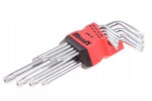 Zestaw Kluczy Torx T10-t50 Cv 9szt Klucze Imbus