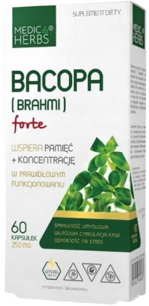 BACOPA MONNIERI EKSTRAKT MÓZG pamięć Medica Herbs