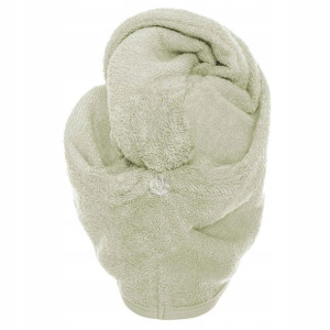 Turban Ręcznik do Włosów Bawełna Frotte Zielony