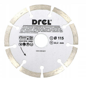Tarcza Diamentowa Do Kamienia Betonu Płytek 115mm