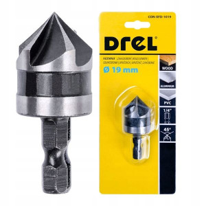 Wiertło Fazownik Pogłębiacz Drewno Pvc 19 Mm Hex