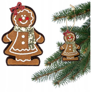 Zawieszki Bombki Choinkowe Bombka Piernik 8cm