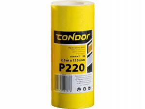 Papier Ścierny Rolka Uniwersalny 2,5mx15mm Gr.220