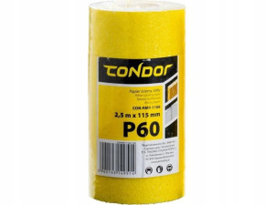 Papier Ścierny Rolka Uniwersalny 2,5mx15mm Gr.60