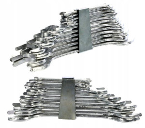 Klucze Płaskie Stalowe Zestaw 6-32 Mm 12 Szt.