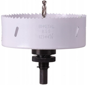 KORONKA 140mm BIMETAL otwornica wycinak + WIERTŁO