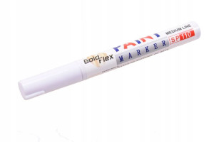 Marker Olejowy Olejny Pisak Biały Goldflex