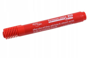 Marker Permanentny Wodoodporny Pisak Czerwony