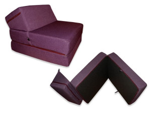 MATERAC SKŁADANY FOTEL ŁÓŻKO 195x80x15 duży fotel