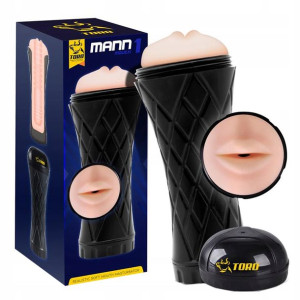 Masturbator do seksu oralnego. Otwór z ustami.